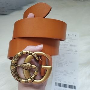 Gucci Double G Snake Belt Woman's 90cm